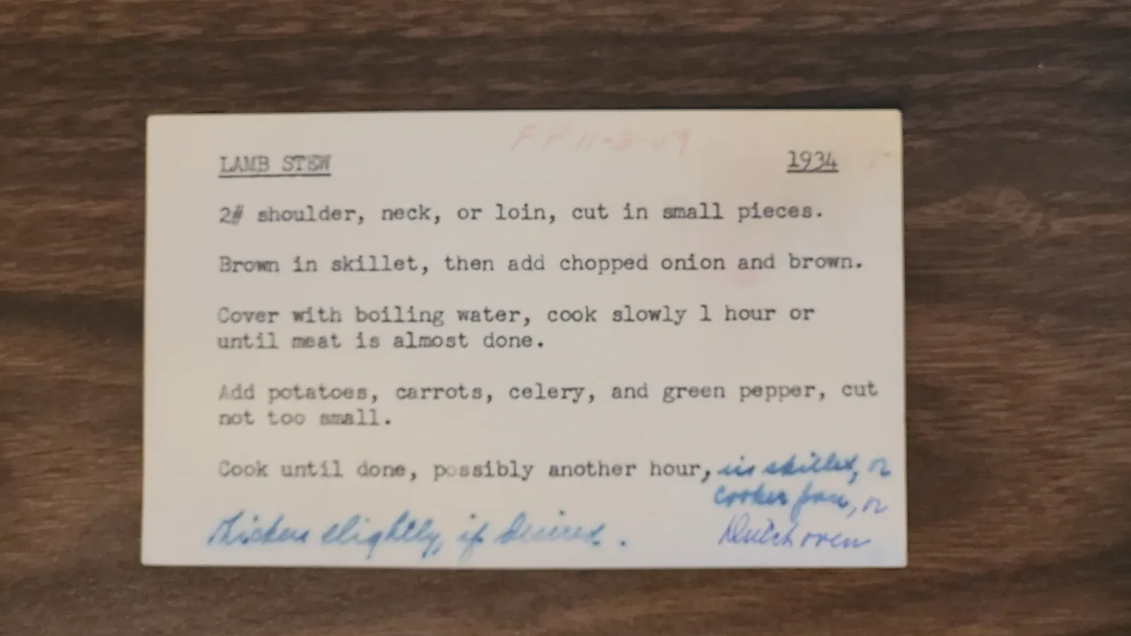 Scan of Lamb Stew