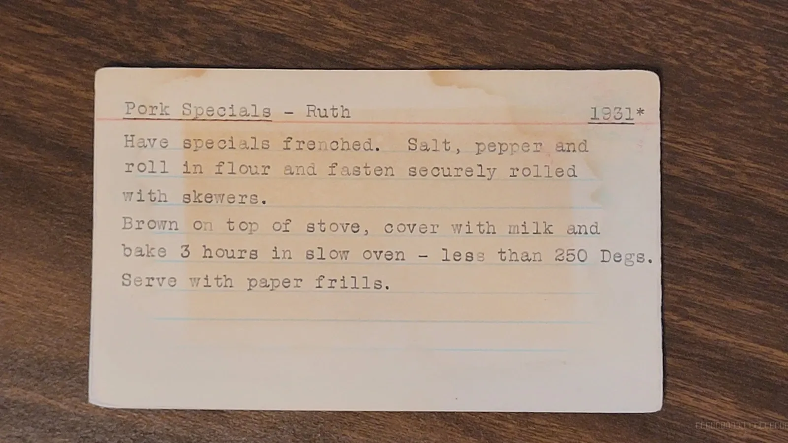 Scan of Pork Specials