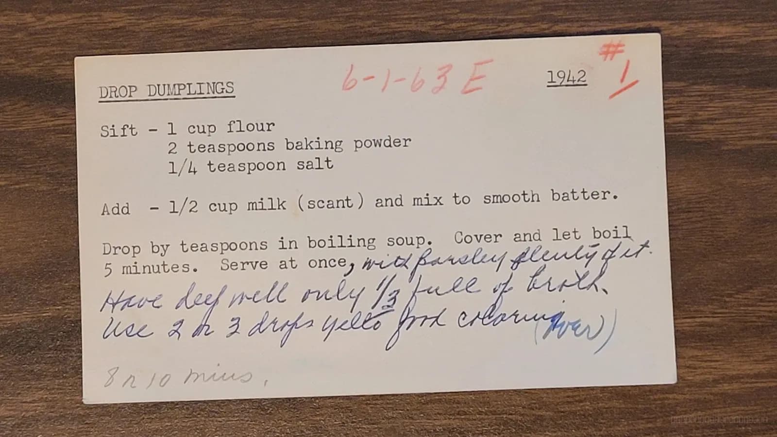 Scan of Drop Dumplings