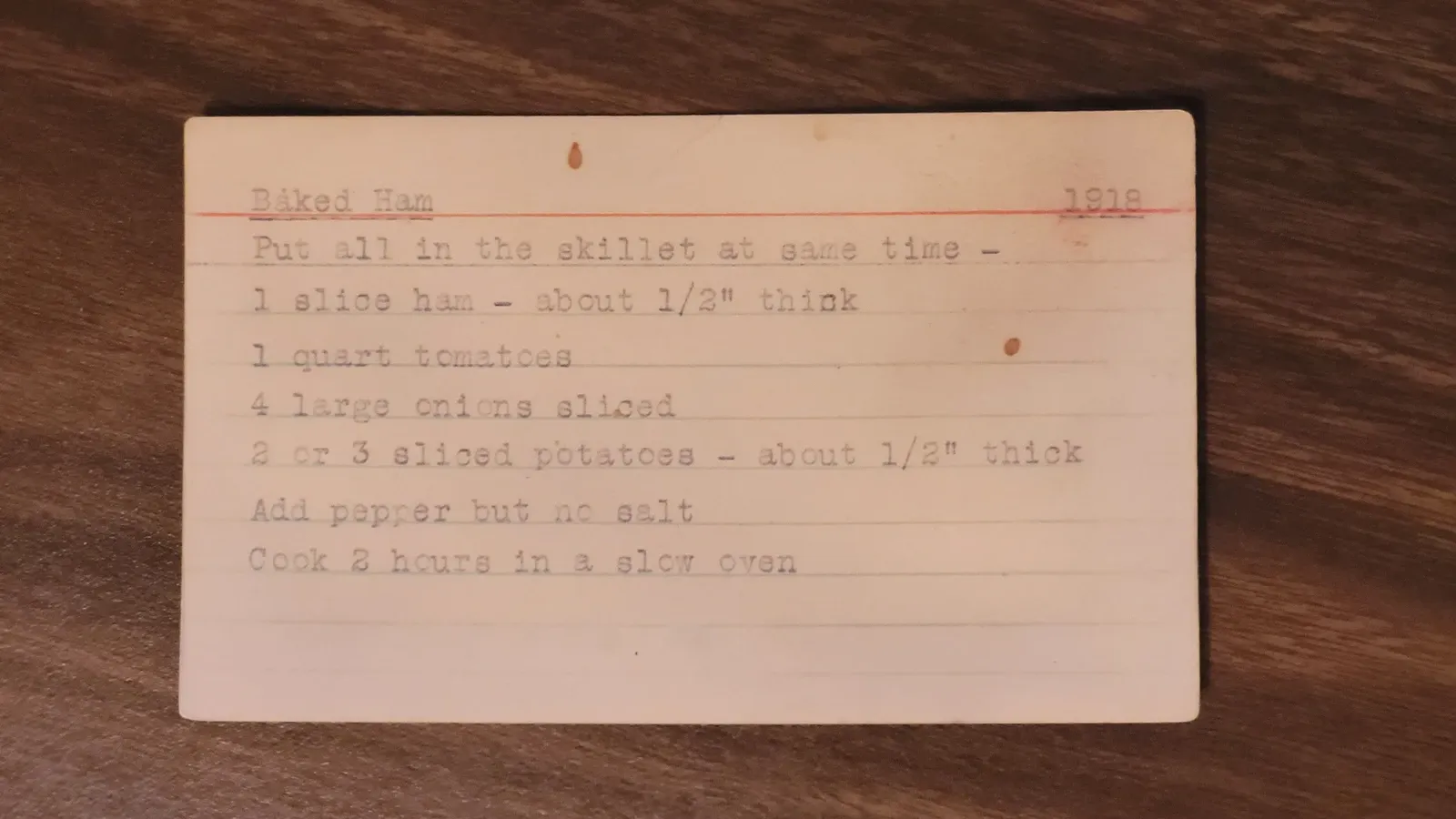 Scan of Baked Ham